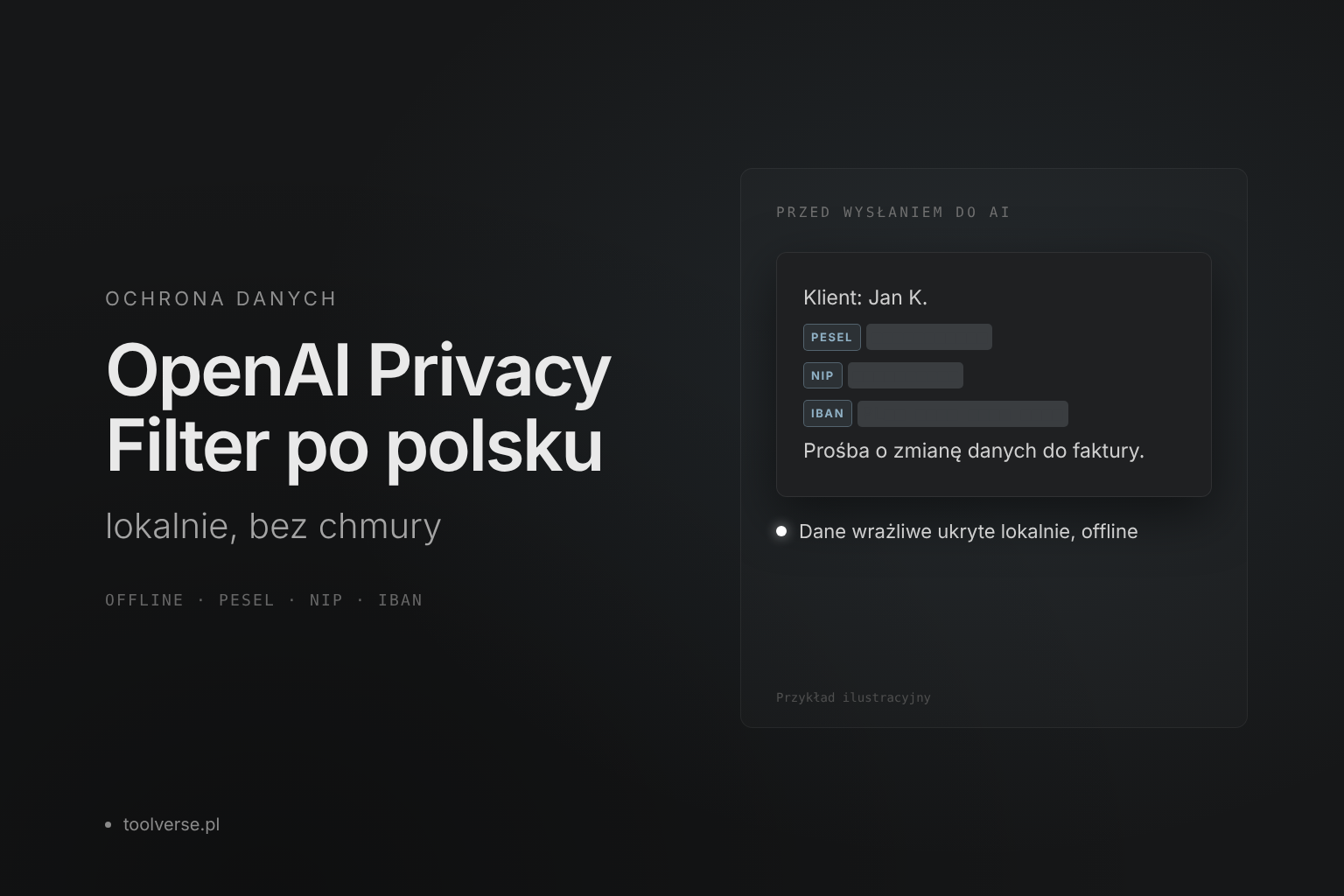 OpenAI Privacy Filter po polsku: jak chronić dane klientów z lokalnym AI bez chmury