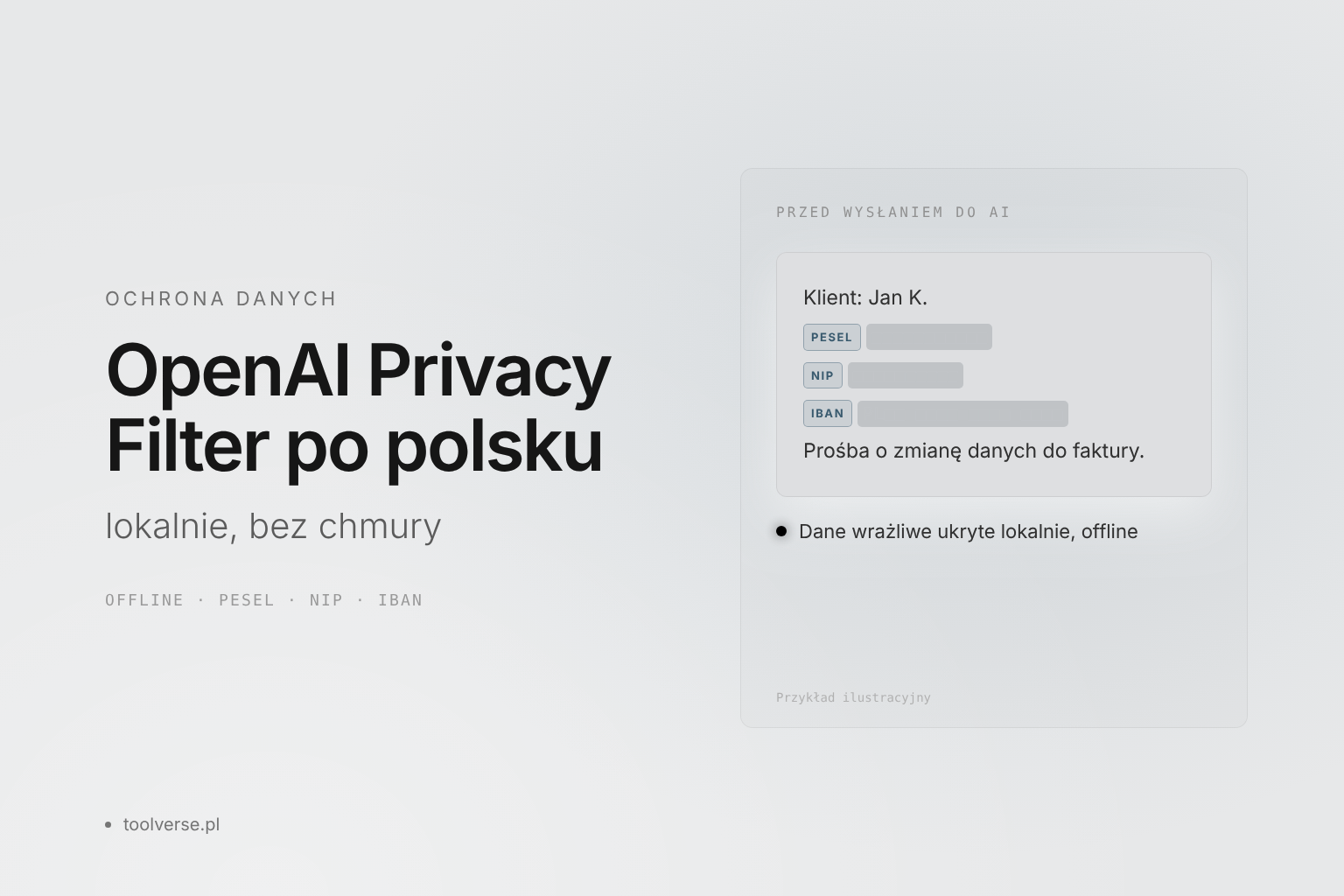 OpenAI Privacy Filter po polsku: jak chronić dane klientów z lokalnym AI bez chmury